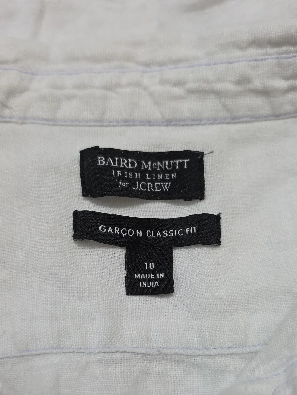 J. Crew Garcon Classic Button Up Shirt in Baird McNutt Irish Linen Size 10
